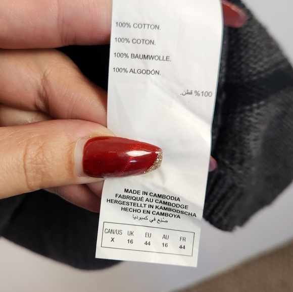 Penningtons Purple Striped Long Sleeve Tunic Sweater Pullover Crew Size X 0X - Picture 5 of 7